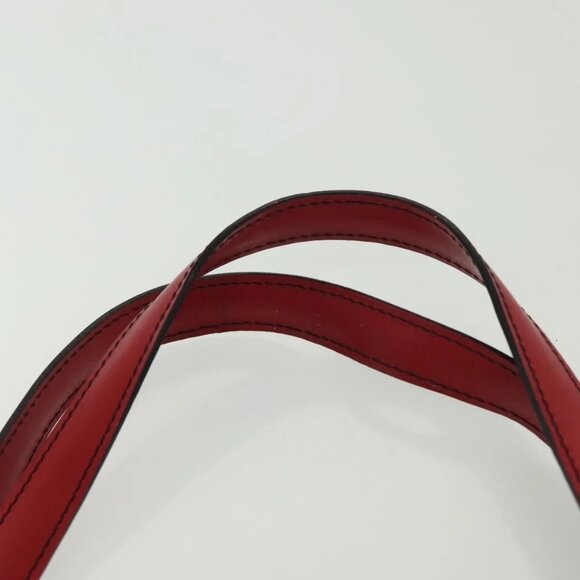 LOUIS VUITTON Epi Bicolor Varenne Hand Bag Black Red M52387 LV Auth 139124 - Picture 9 of 16